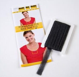 VLIESELINE FORMBAND-T12/S - 12mmx5m - Noir