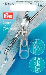Tirette zipper - fashion - rond transparent