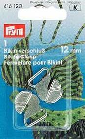 Fermetures pour bikini - 12mm - métal