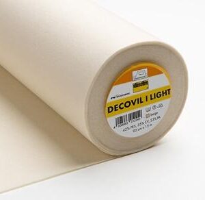 VLIESELINE DECOVIL I LIGHT Entoilage thermocollant léger au toucher similaire au cuir pour les projets créatifs