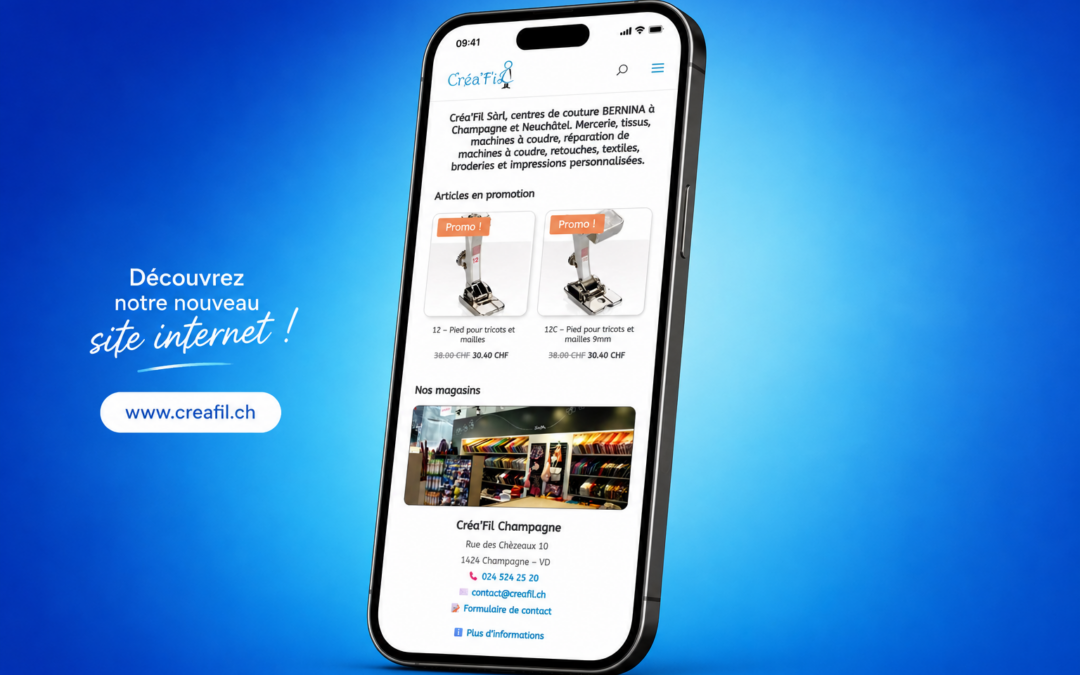 Nouveau site internet creafil.ch
